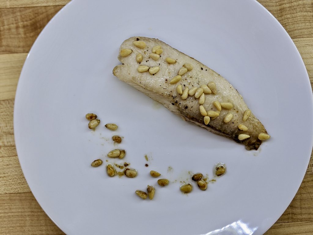 Triglie con Uvette e Pinoli - Red Mullet with Raisins and Pine Nuts
