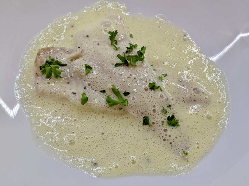 Meal 87 - Pishkado kon Agristada - Fish with Egg-and-Lemon Sauce