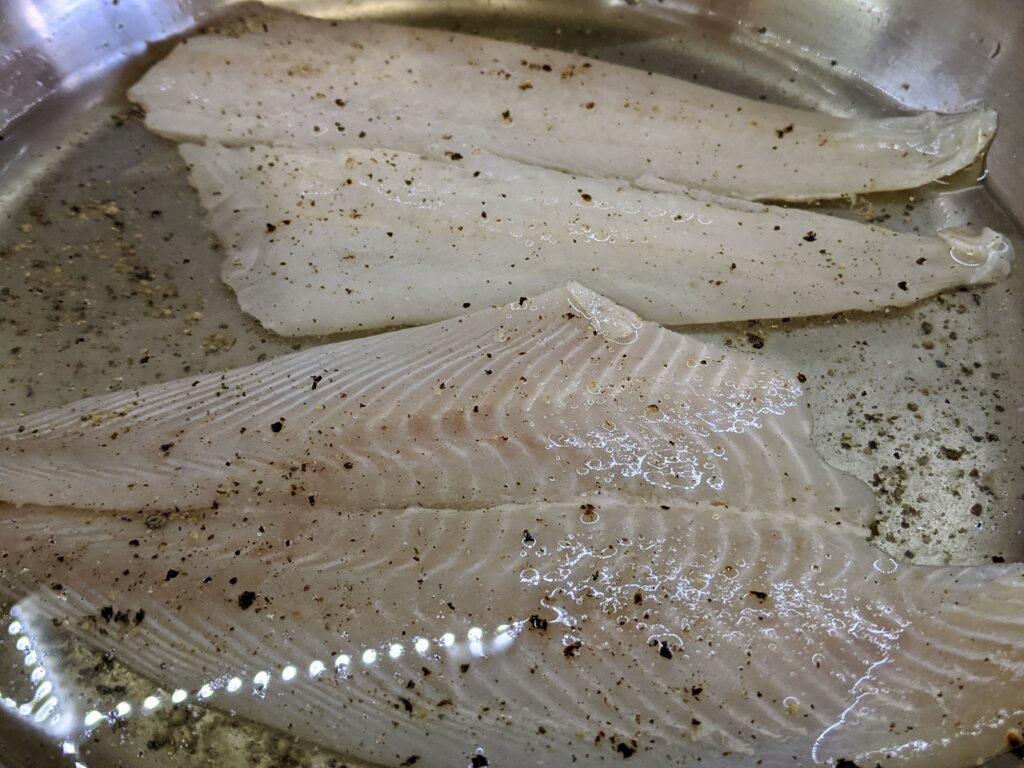 Meal 87 - Pishkado kon Agristada - Fish with Egg-and-Lemon Sauce